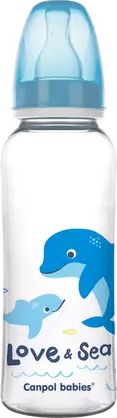 Canpol Butelka 250 ml PP Love & Sea, niebieski 59/400 Canpol babies