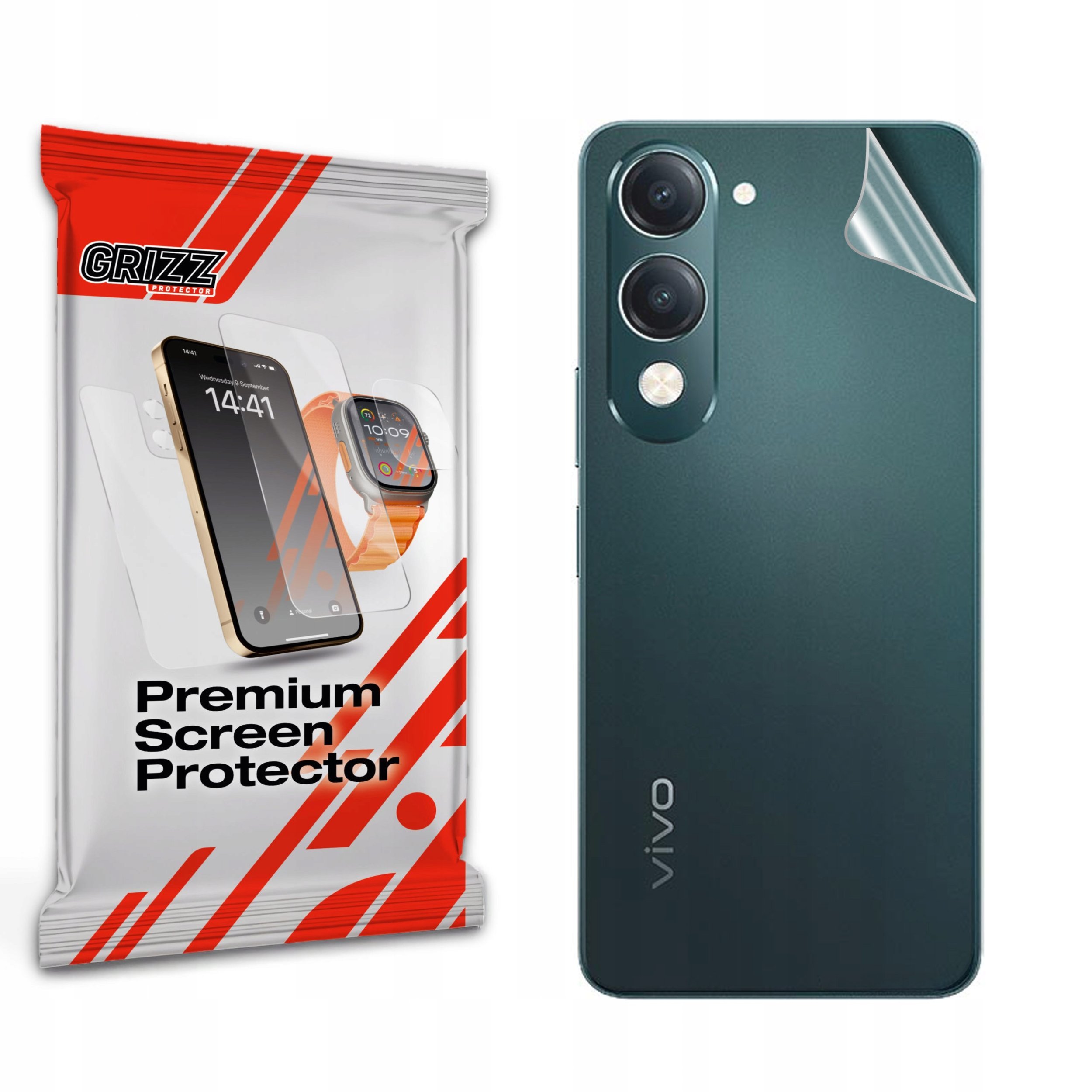 Folia na tył GrizzGlass SatinSkin do Vivo Y19 5G