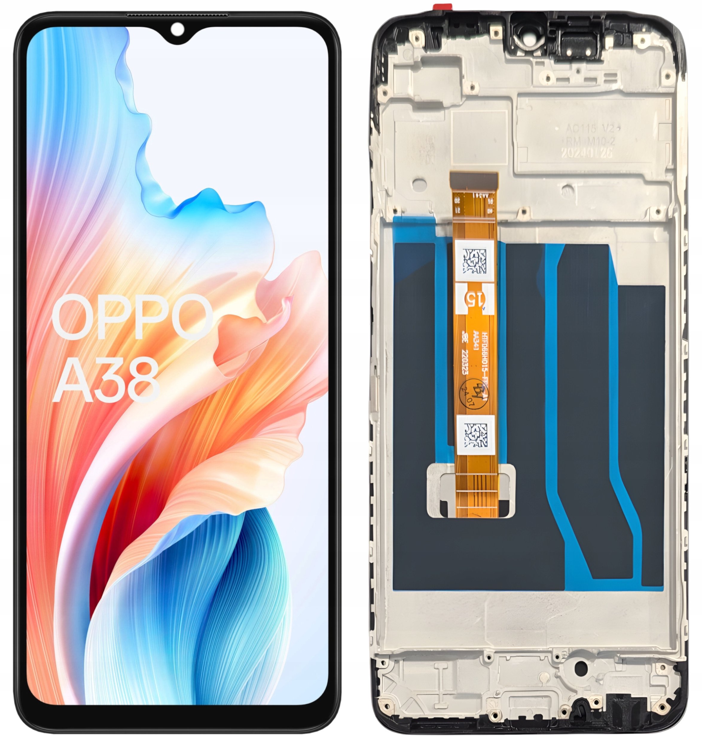 WYŚWIETLACZ EKRAN LCD DO OPPO A38 RAMKA