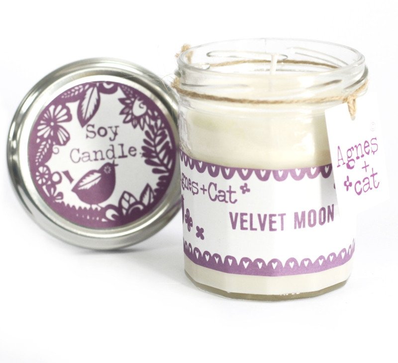 Sojowa świeca w słoiku - Velvet Moon