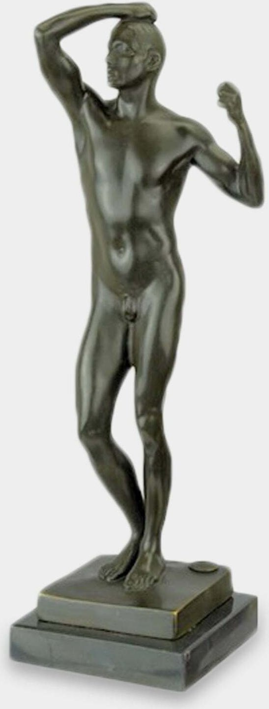 rzezbyzbrazu Wiek Spiżowy wg Auguste Rodin Rzeźba z Brązu Patynowana
