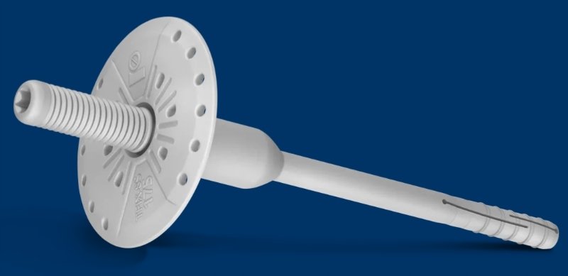 R-TFIX-8S Kołek fasadowy wkręcany 8/455mm z obtryskiem (R-TFIX-TOOL-RED: powierzch., R-TFIX-TOOL-GREEN zagł.) [OP 50]