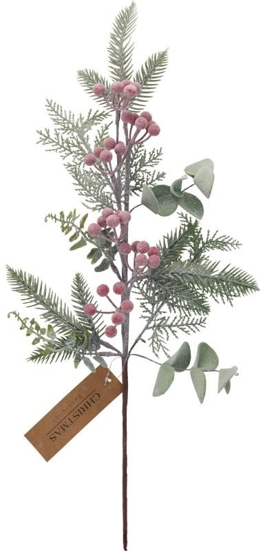 Dekoracja świąteczna Dekoracja świąteczna gałązka sosnowa z jagodami