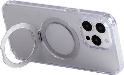 Joyroom Magnetyczne etui ochronne z uchwytem Joyroom JR-BP004 do iPhone 15 Pro (transparentne)