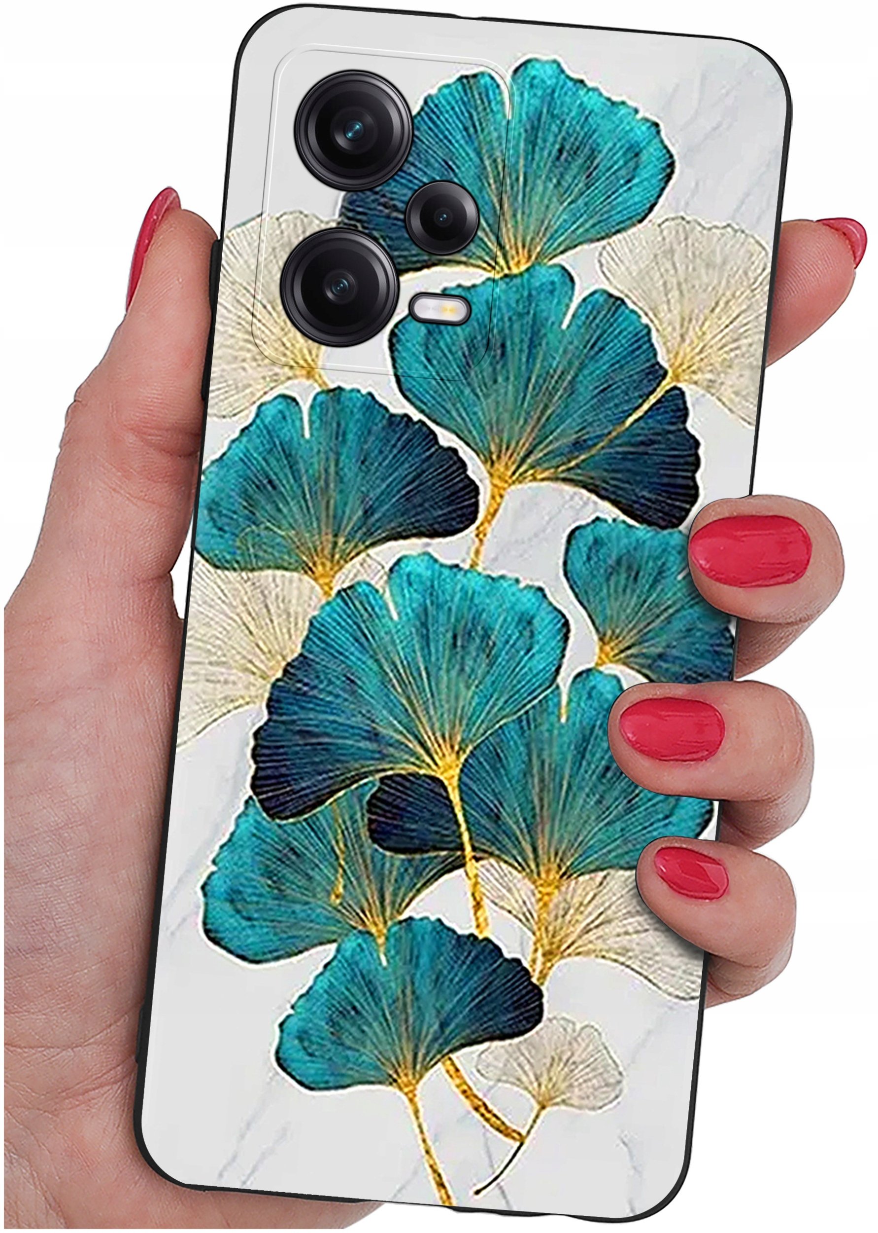 ETUI do Xiaomi Redmi Note 12 5G |Poco X5 5G | WZORY | SILIKONOWE MATT SZKŁO