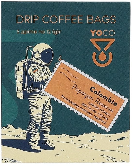 Drip Bag Coffee YoCo Coffee Colombia Papayan Reserve 5x12g