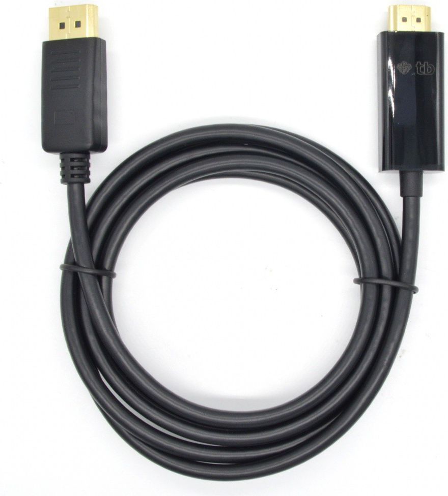 Kabel TB Print DisplayPort - HDMI 1.8m czarny (AKTBXVDMHMDP18B)
