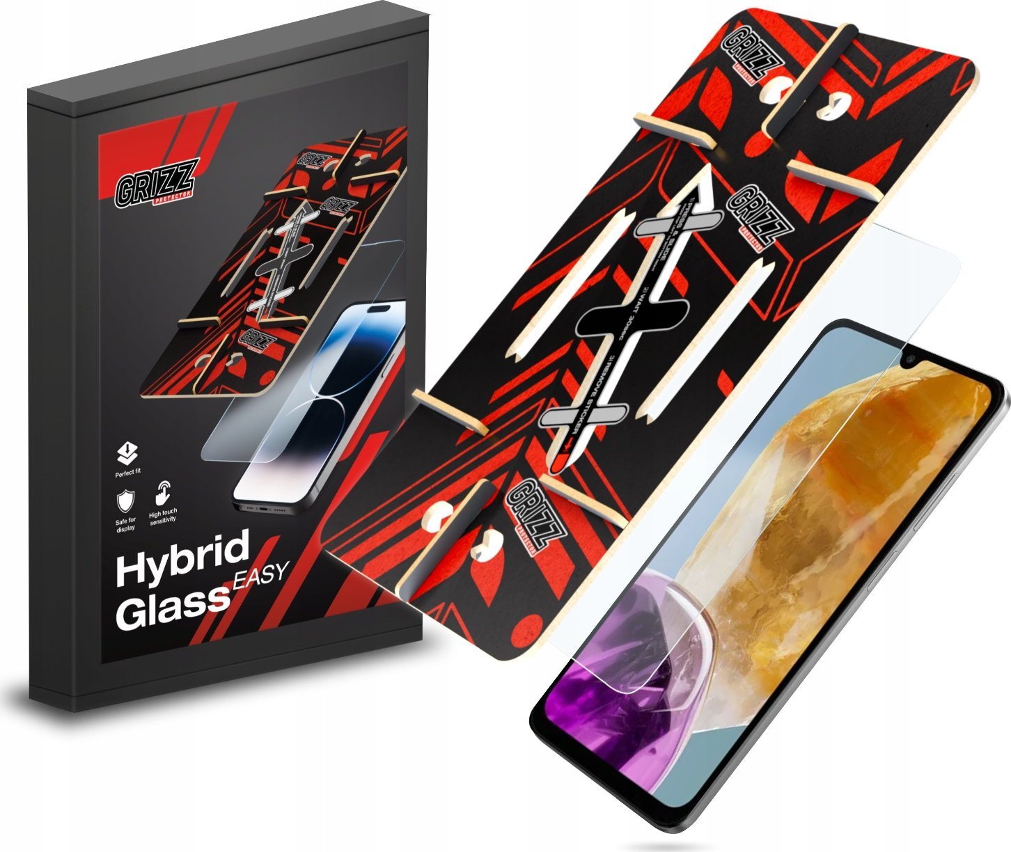 GrizzGlass Szkło hybrydowe HybridGlass Easy do Samsung Galaxy M15