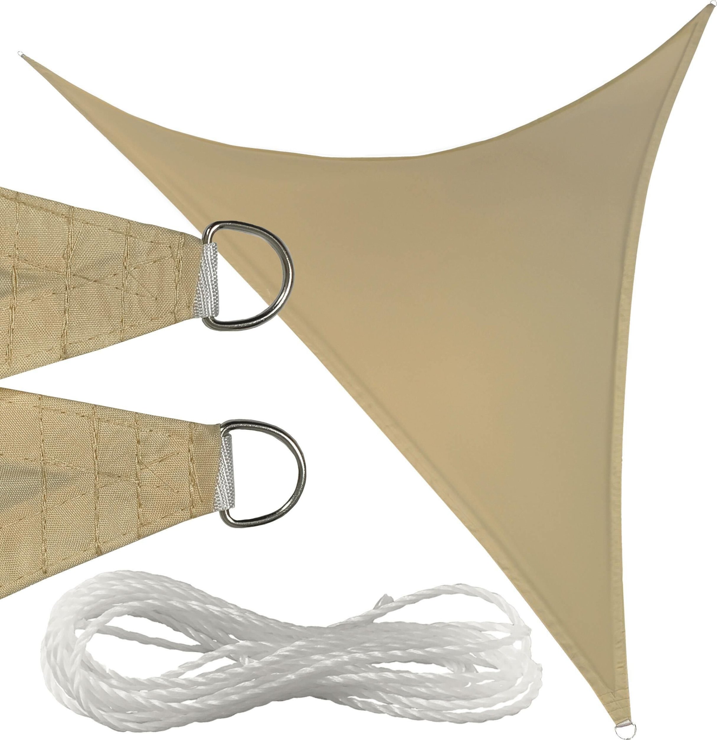 kontrast Żagiel przeciwsłoneczny 3x3m toupe