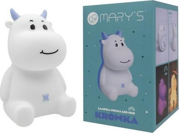 Lampka nocna LED krówka niebieska