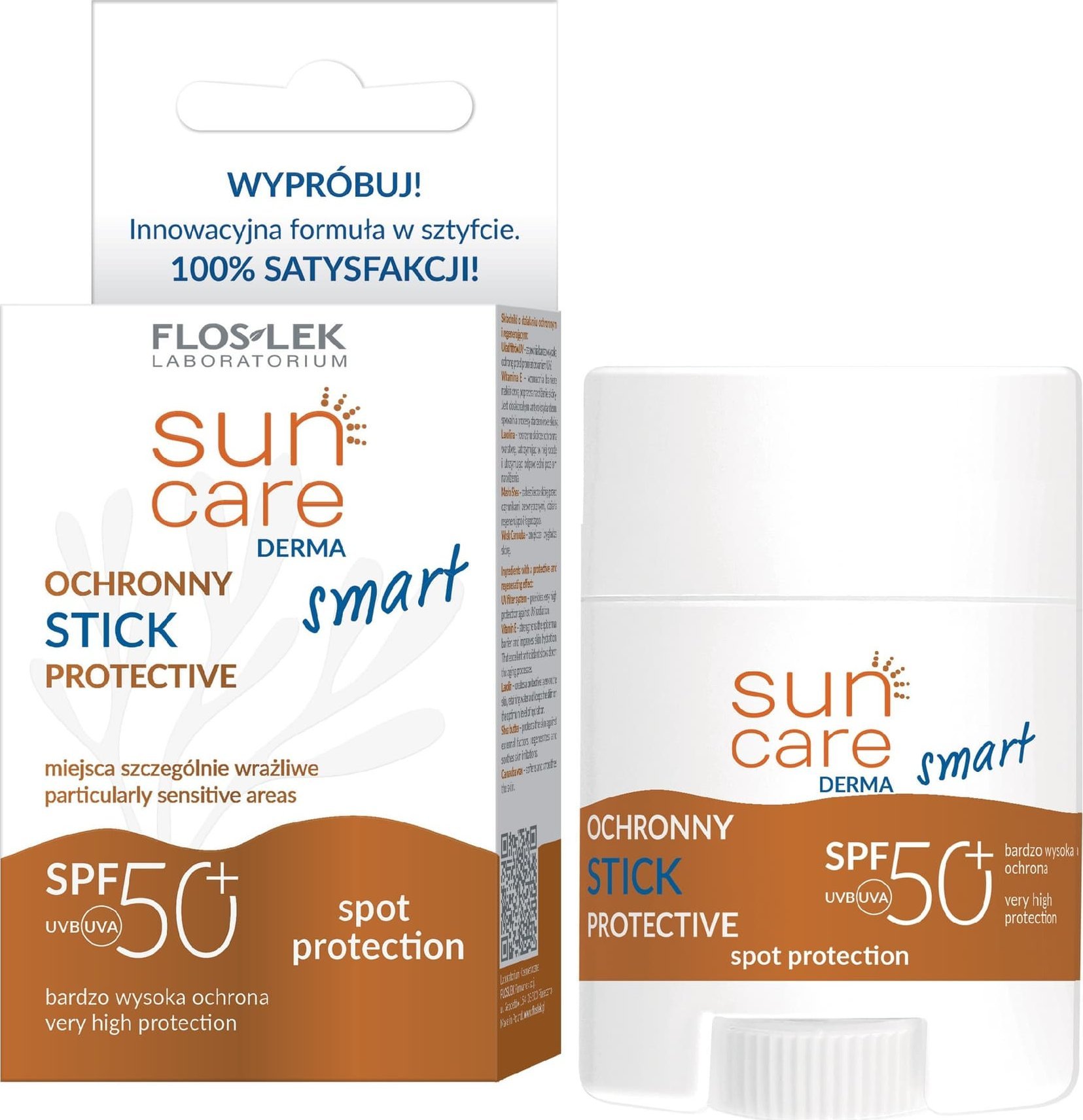 Floslek FLOSLEK Sun CAre Derma Smart Ochronny Stick SPF 50+ 20 g
