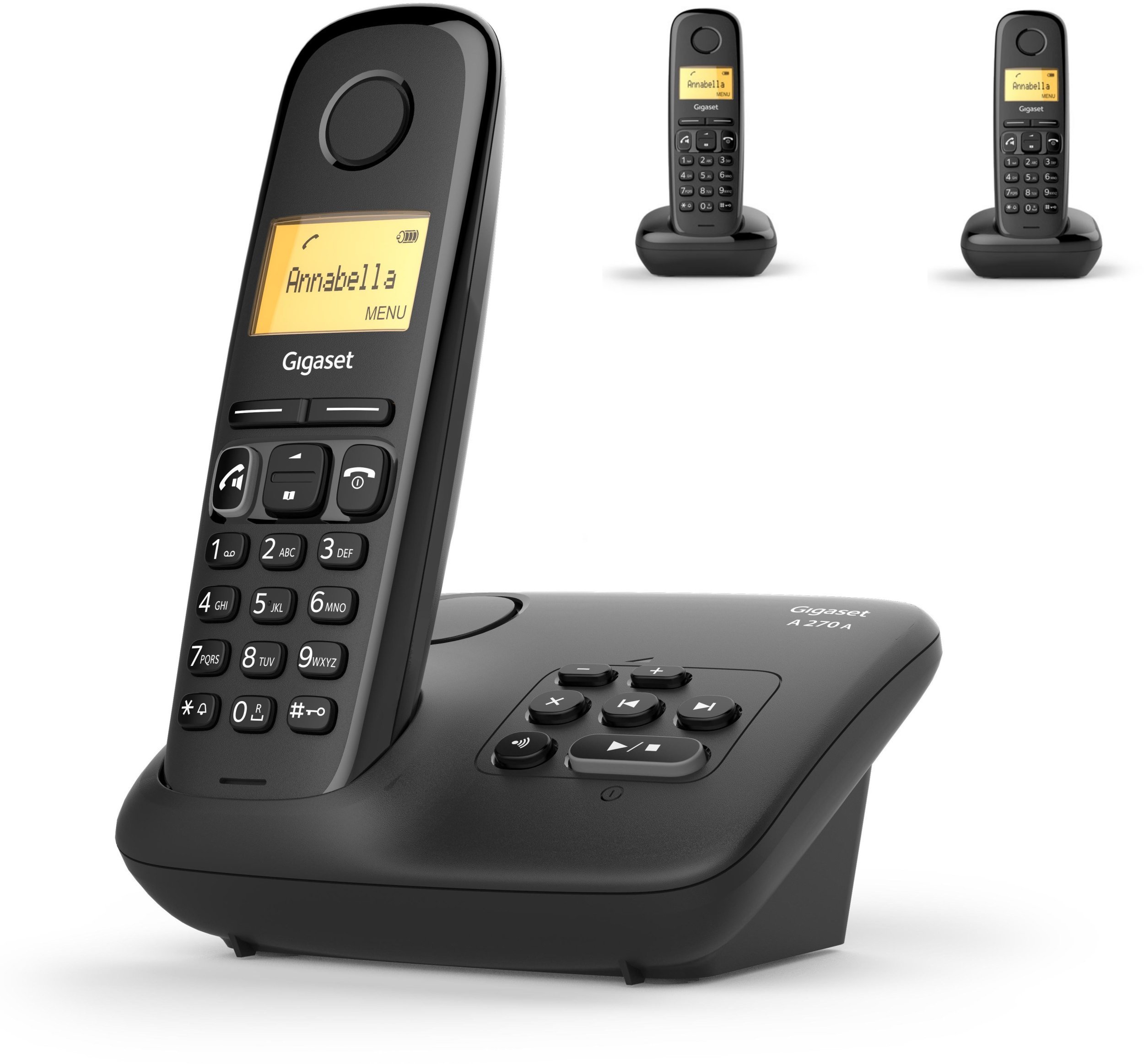 Telefon stacjonarny Gigaset A270 A Trio czarny