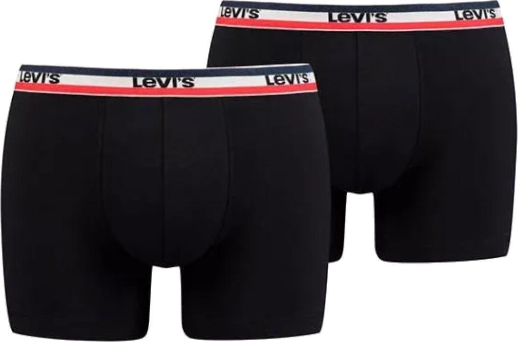 Levi`s Levi's Boxer 2 Pairs Briefs 37149-0204 Czarne S