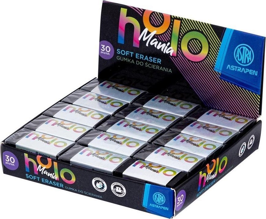 Gumka czarna (30szt) ASTRA