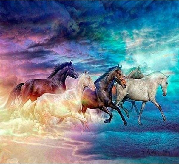 Norimpex Mozaika diamentowa 5D - Konie 40x30cm