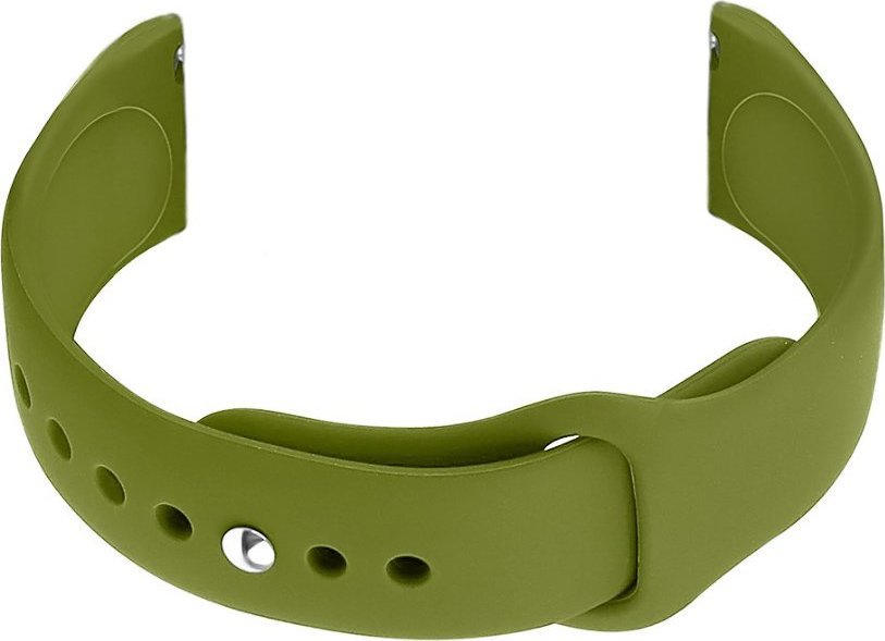 Pasek gumowy do zegarka U21 20mm - oliwkowy