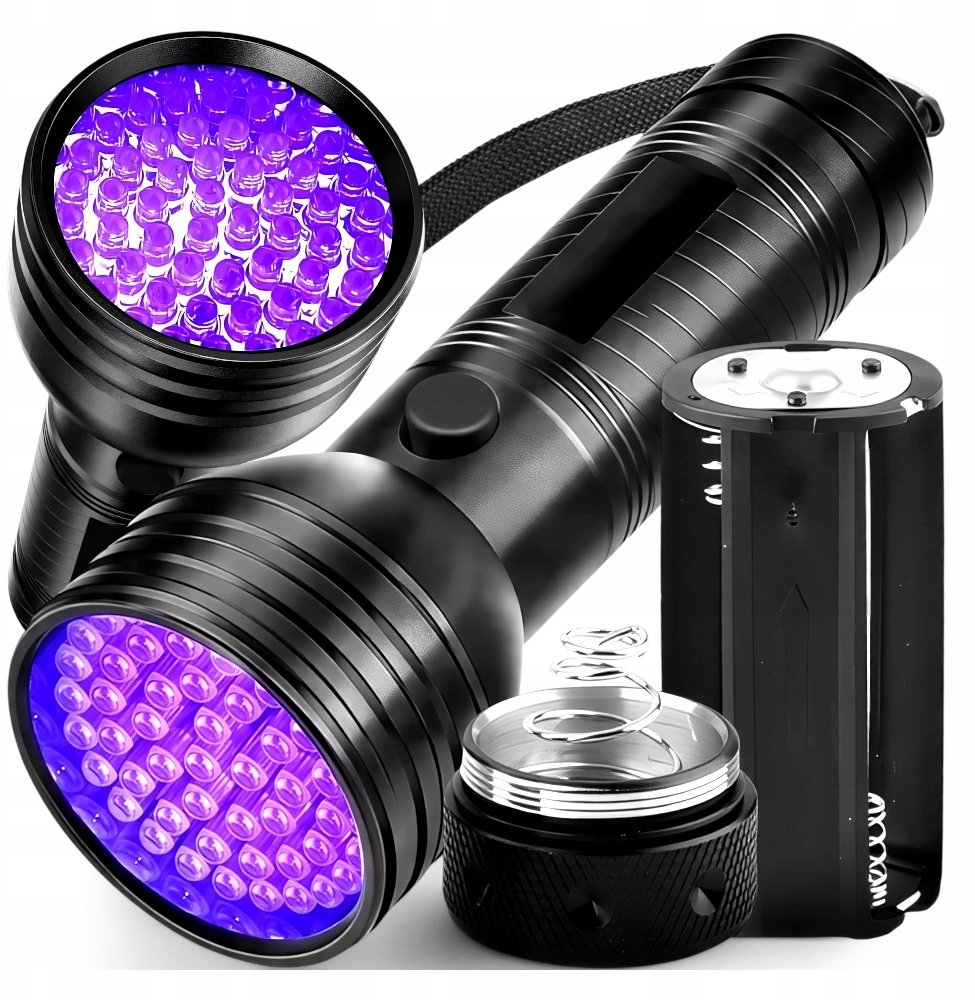 LATARKA UV TAKTYCZNA SZPERACZ 51 LED KANZA