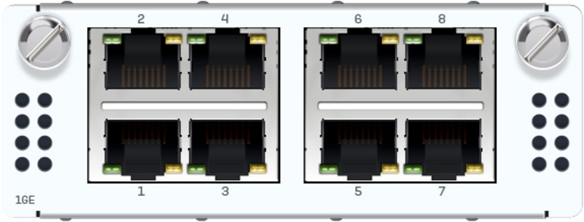 SOPHOS 8 port GbE copper Flexi Port module (for all XGS Rackmount models)