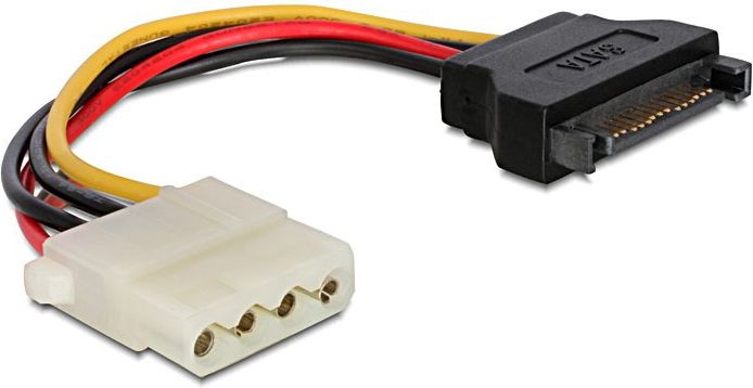 Gembird Molex - SATA, 0.15m, Wielokolorowy (CC-SATA-PS-M)