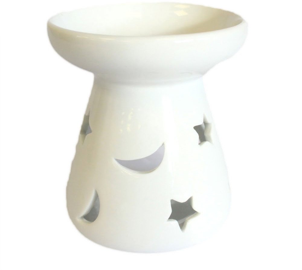 Białe kominki zapachowe - Moon and star