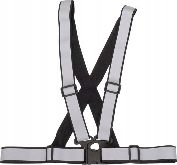 Szelki Odblaskowe Kamizelka Do Biegania Na Rower Motor Drogowa BHP Czarna