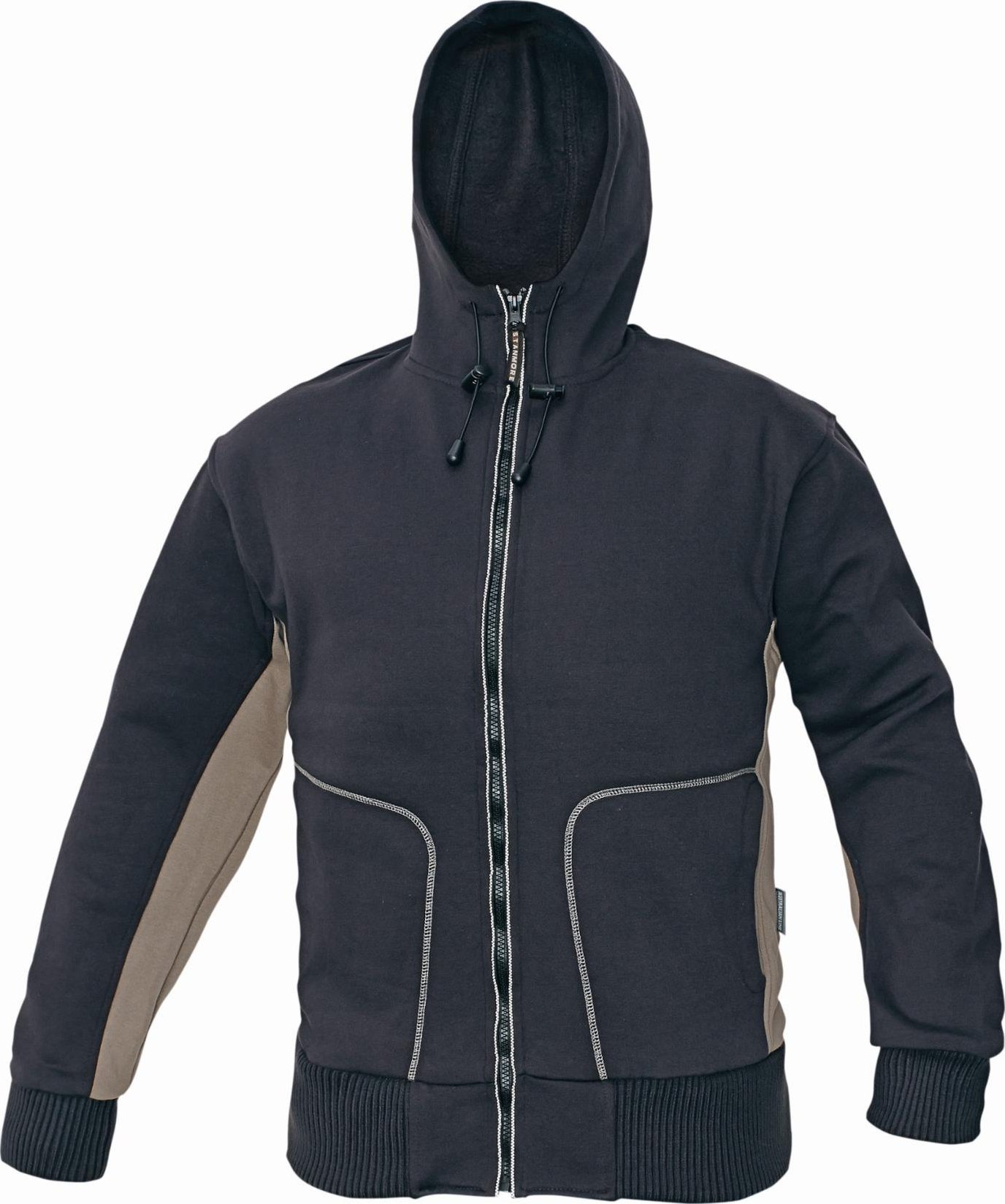 CERVA STANMORE - bluza z kapturem regulowanym za pomocą sznurka - zielony-czarny M