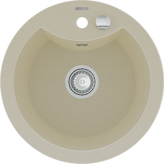 Zlewozmywak Mexen Diego granitowy 1-komorowy 488 x 480 mm, beżowy - 6512481000-69