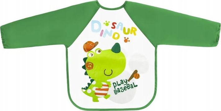 Bocioland Bocioland Śliniak z rękawkami Fartuszek Dino
