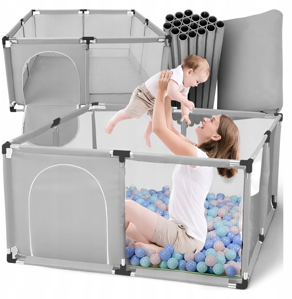 KOJEC DZIECIĘCY PLAC ZABAW 126x126CM KANZA