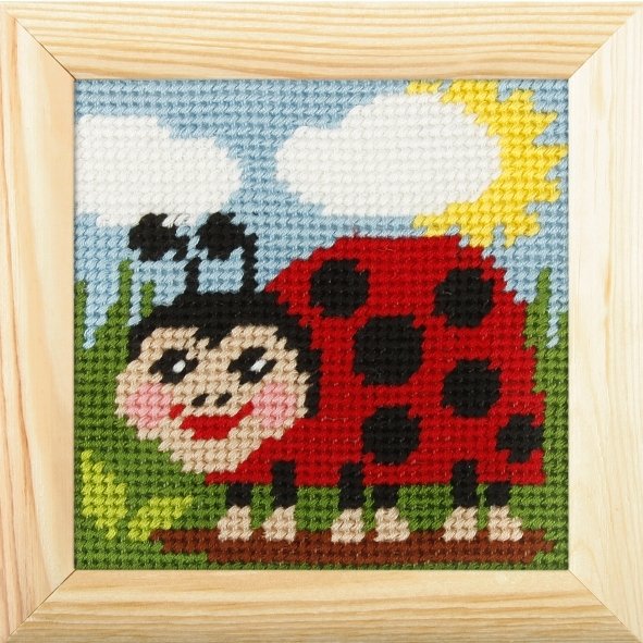 Haft z ramką. Moje pierwsze wyszywanie - Biedronka