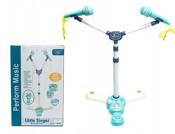 Adar Mikrofon karaoke niebieski 544680