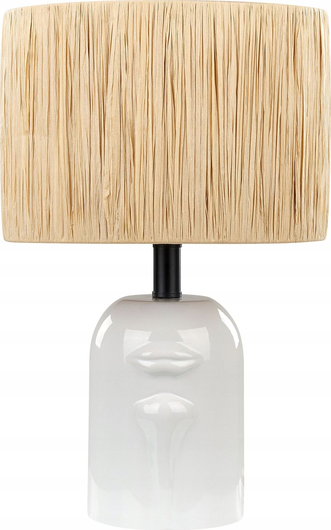 Lampa stołowa Beliani Lampa stołowa ceramiczna biała JUBONES