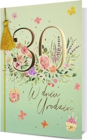 Karnet B6 Urodziny 30