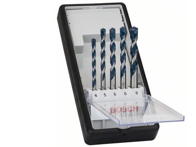 Wiertło Bosch do betonu walcowe 4 5 6 8mm zestaw (2608588165)