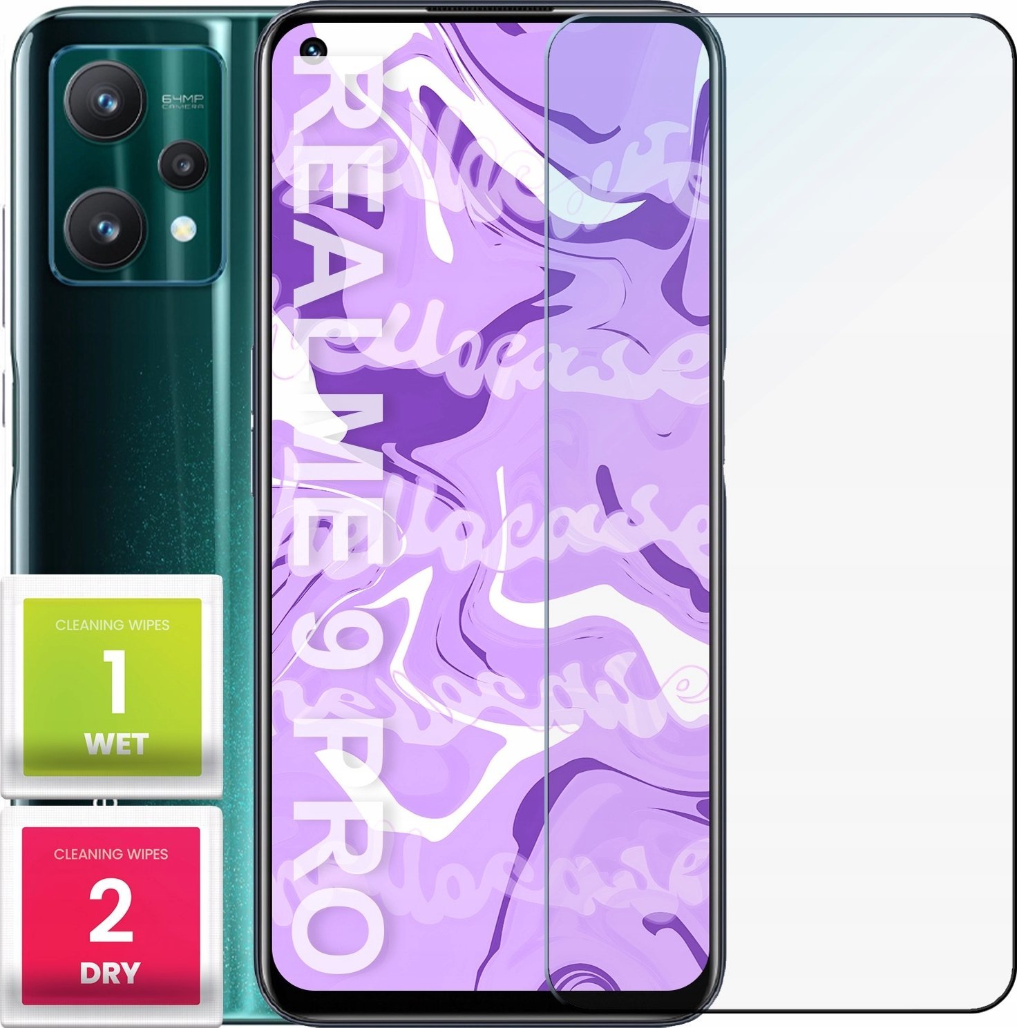 Hello Case Szkło Hartowane do Realme 9 Pro / 9 5g (szybka 9H, płaskie 2.5D, ochronne)