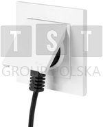 4168-10 SANTRA gniazdo 2P+Z bez ramki podtynkowe hermetyczne IP44 biały 4168-10