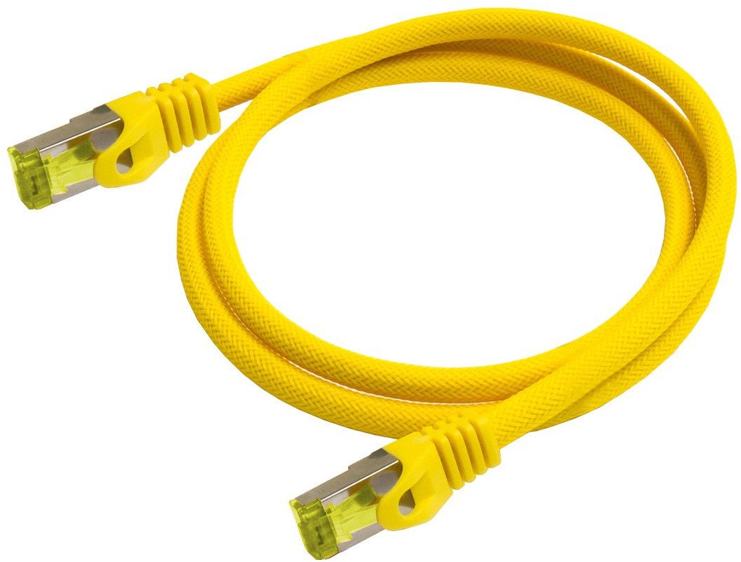 Python 8070PY-005Y kabel sieciowy Żółty 0,5 m Cat7 SF/UTP (S-FTP)