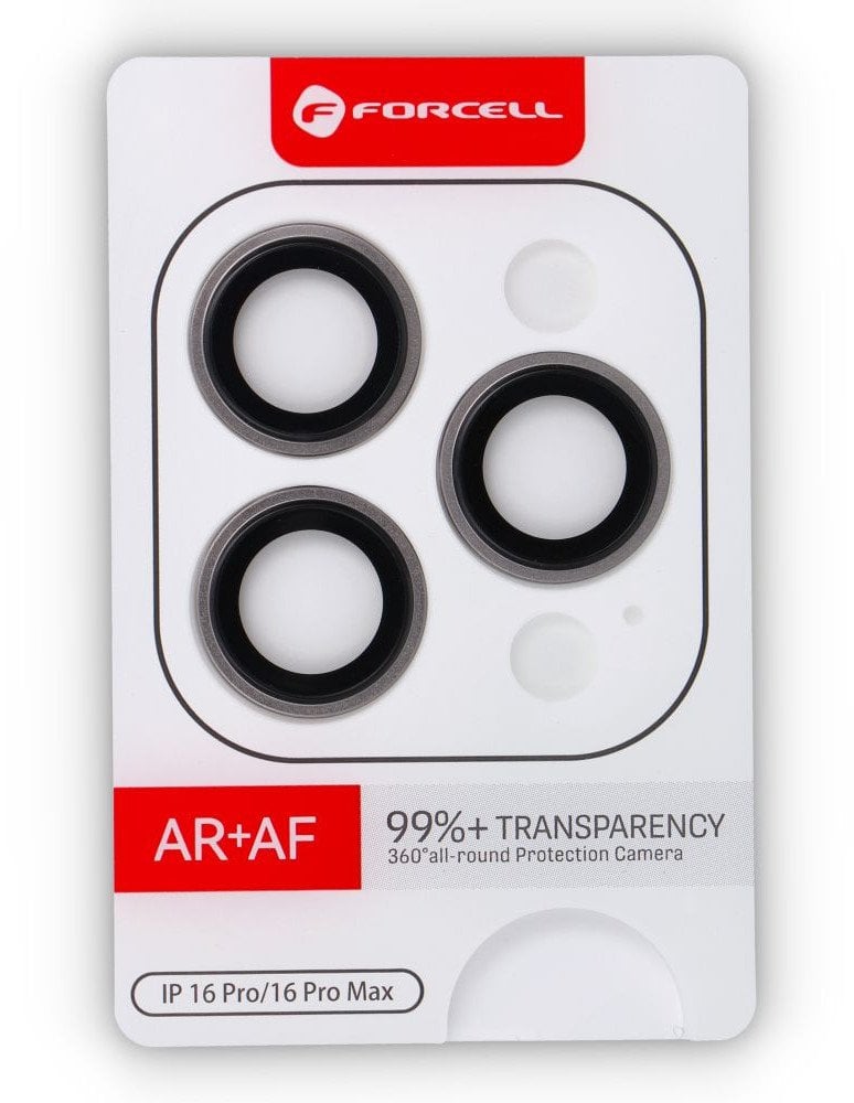 Szkło hartowane Forcell Premium do aparatu - do iPhone 16 Pro / 16 Pro Max Tytan Naturalny