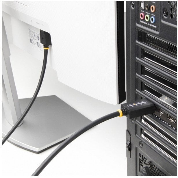 StarTech.com 1m DisplayPort 2.1 Cable, VESA-Certified, DP80 DP 2.1 Cable - DisplayPort-Kabel - DisplayPort (M) eingerastet zu DisplayPort (M) eingeras