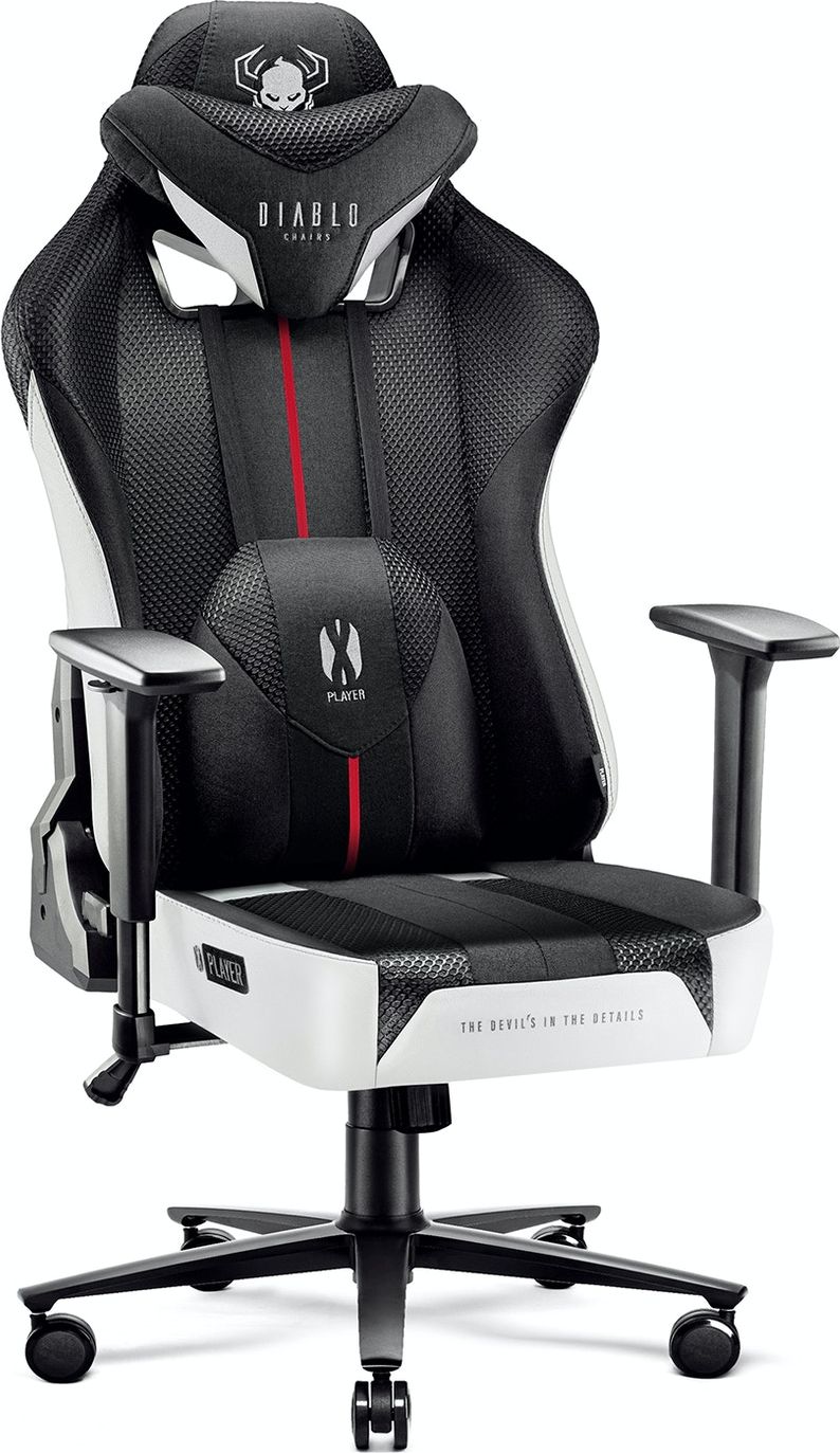 Fotel Diablo Chairs X-Player 2.0 Kids Size Czarno-biały