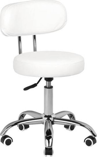 Activeshop Taboret kosmetyczny do pedicure A-007 biały universal