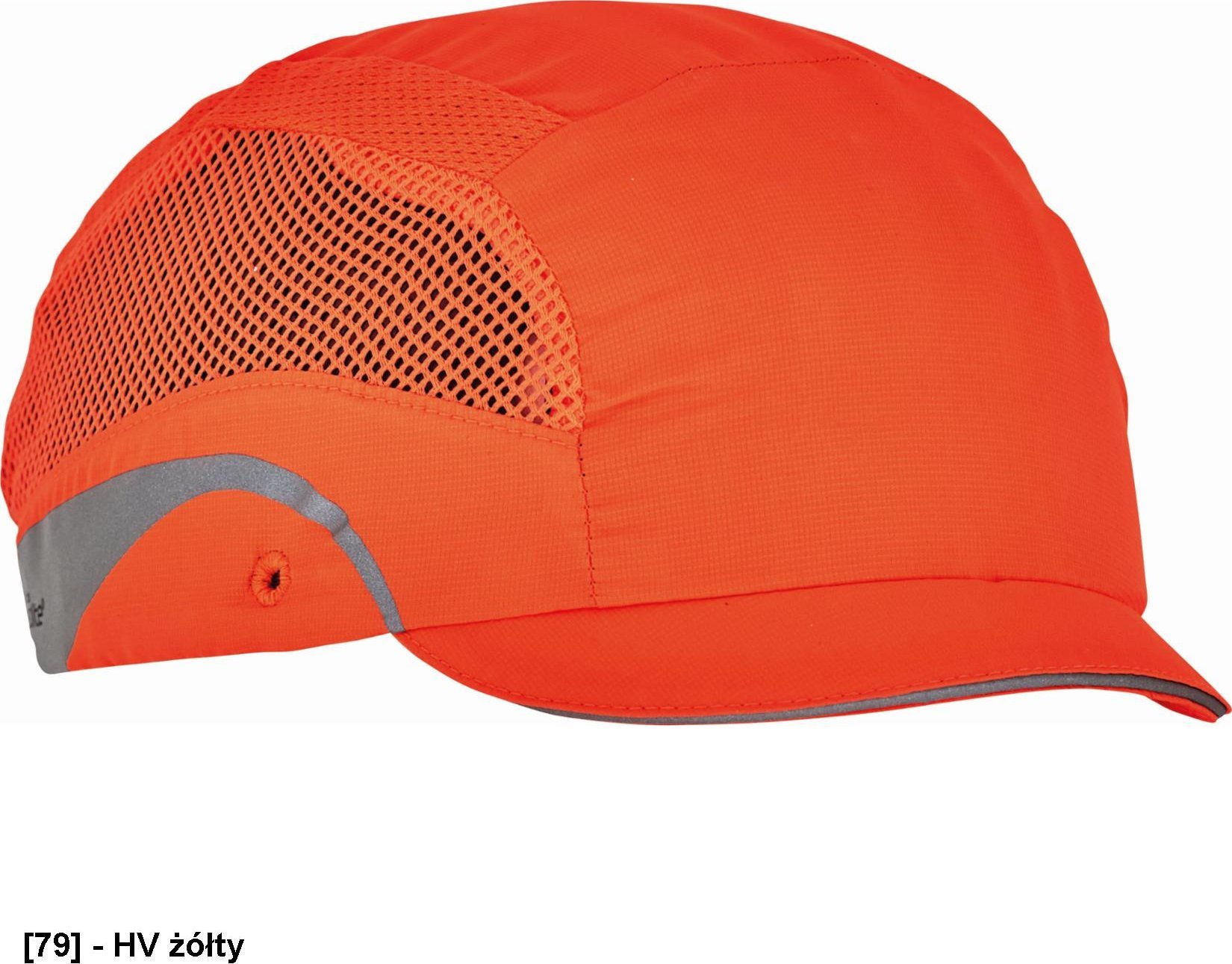 JSP HARDCAP AEROLITE DŁUGOŚĆ DASZKU 2,5 CM - czapka ochronna - HV żółty