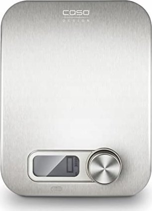 Waga kuchenna Caso | Design kitchen scale | Maximum weight (capacity) 5kg | Graduation 1 g | Ekranas type Digital | Stainless Steel
