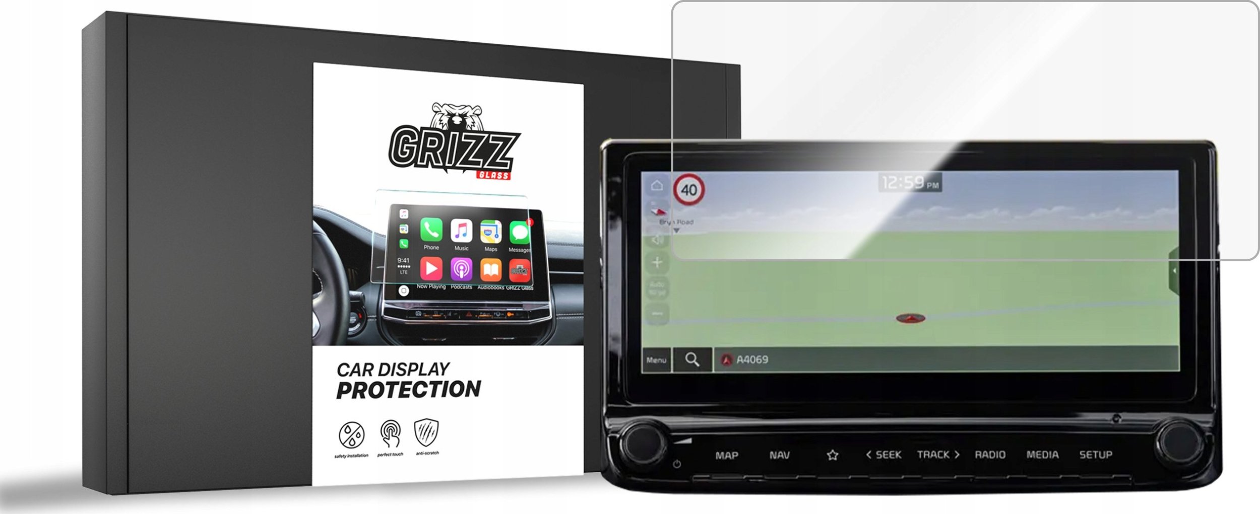 GrizzGlass Folia ceramiczna GrizzGlass CarDisplay Protection do Kia Ceed Kombi 3