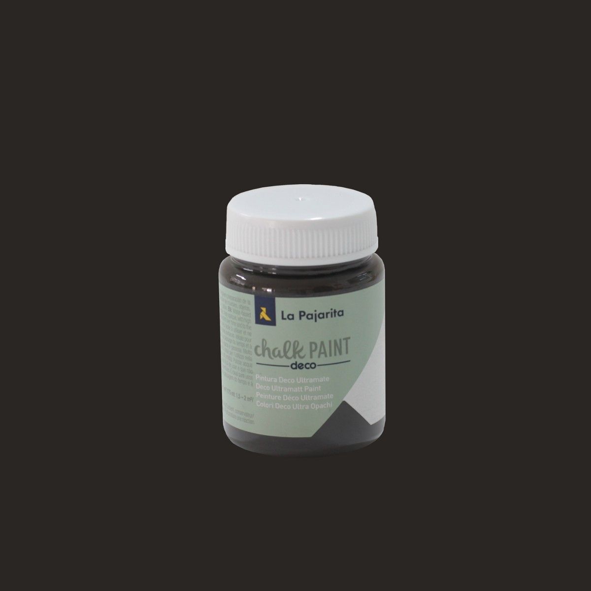 La Pajarita Farba Kredowa 75 ml Prawie Czerń