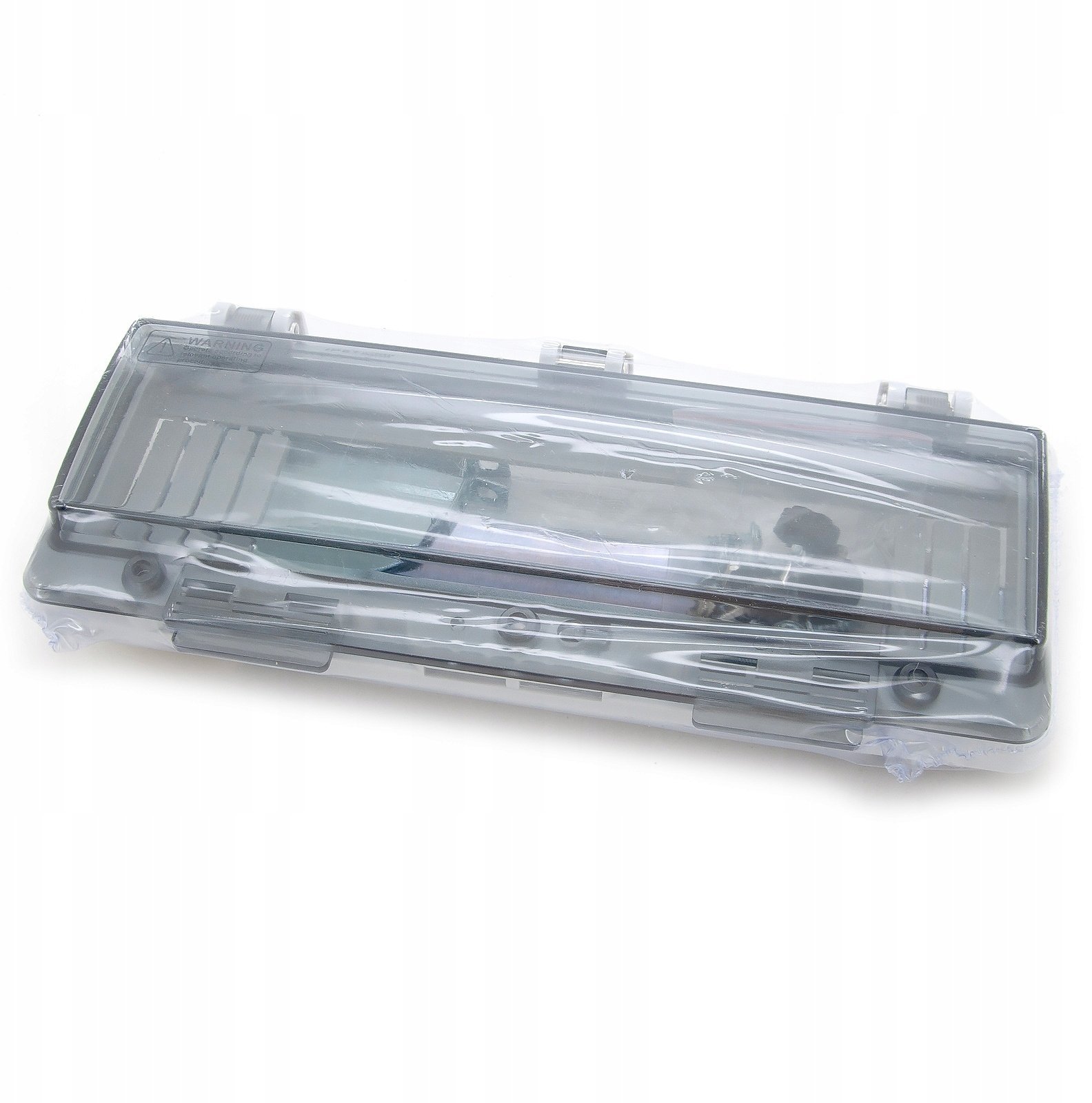 TP Electric Okienko inspekcyjne hermetyczny, IP67 12-modułowy z szyną i uchwytem do mocowania aparatury modułowej, W-IP67-12