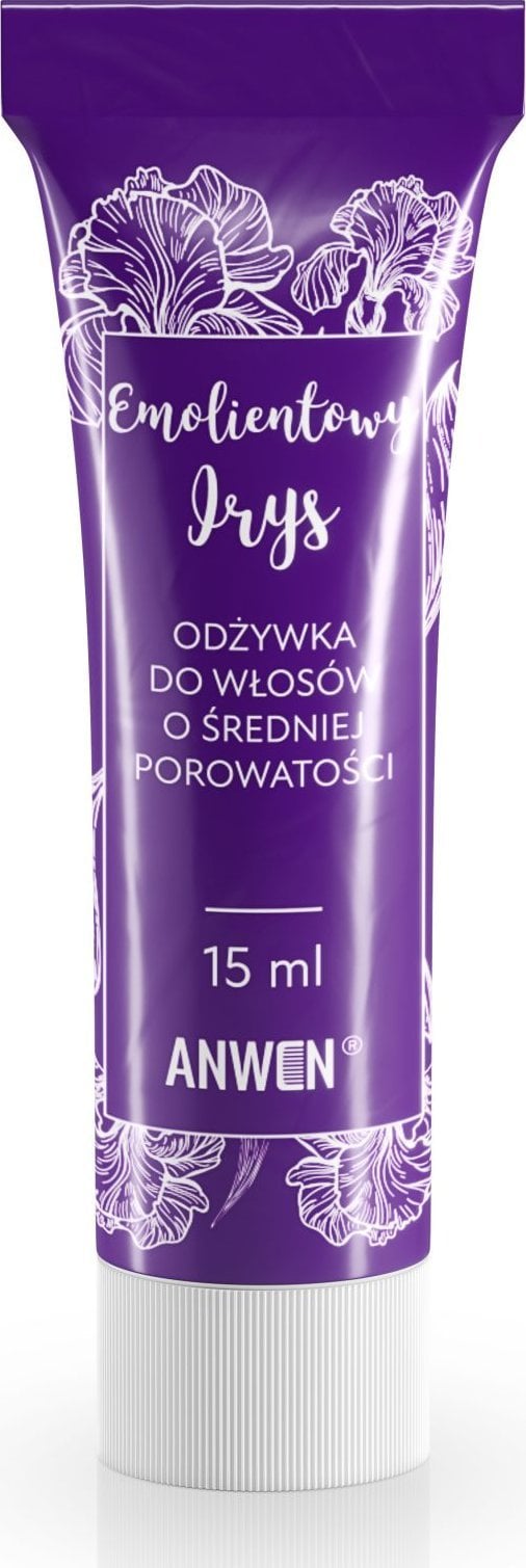 Anwen ANWEN_Odżywka do włosów o średniej porowatości Emolientowy Irys 15ml