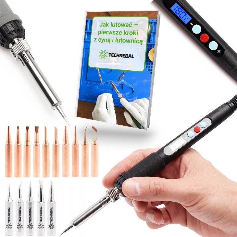 Lutownica Precyzyjna Kolbowa 60W Regulacja Temperatury 15 Grotów Aluminium Miedź