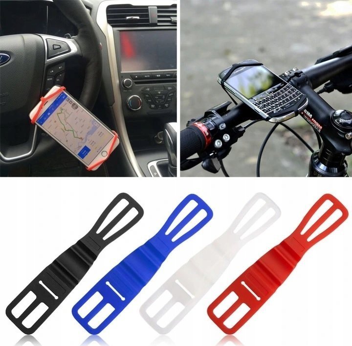 SILIKONOWY UCHWYT NA TELEFON SMARTPHONE NAWIGACJA!