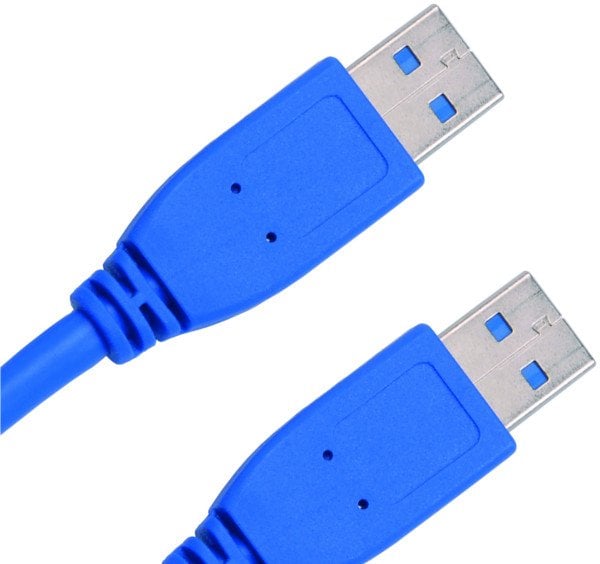 Kabel USB Vision USB-A - USB-A 2 m Niebieski (A 1448)